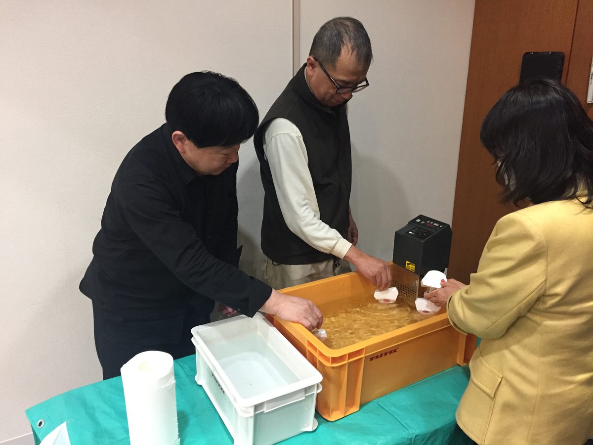 タイポドント実習の様子